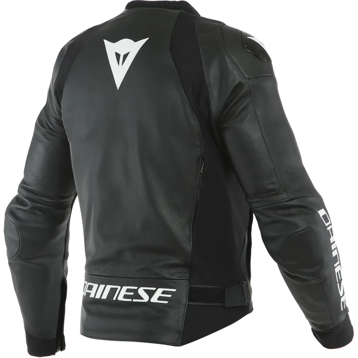 SPORT PRO Cuir veste noir-blanc