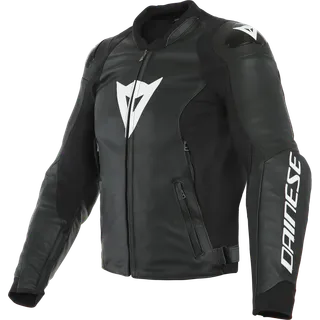 SPORT PRO Cuir veste noir-blanc
