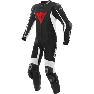 Lederkombi perforiert 1-tlg.D-Air RACING Misano schwarz-weiss