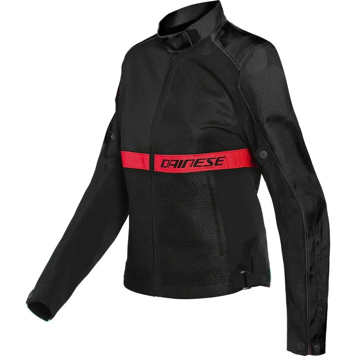 Damen Jacke TEX RIBELLE AIR schwarz-rot