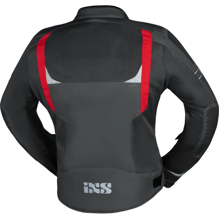 Sport Jacke Trigonis-Air dunkelgrau-grau-rot