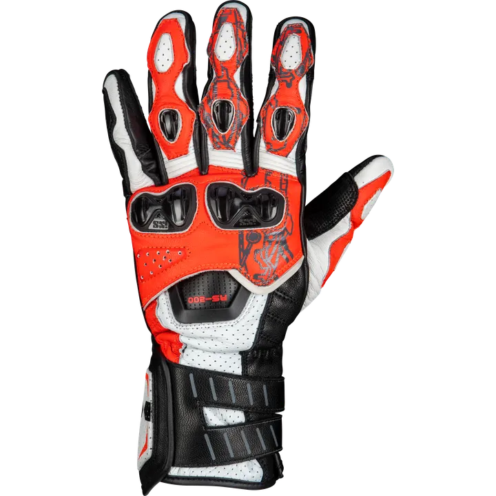 Sport Handschuh RS-200 3.0 weiss-rot-schwarz