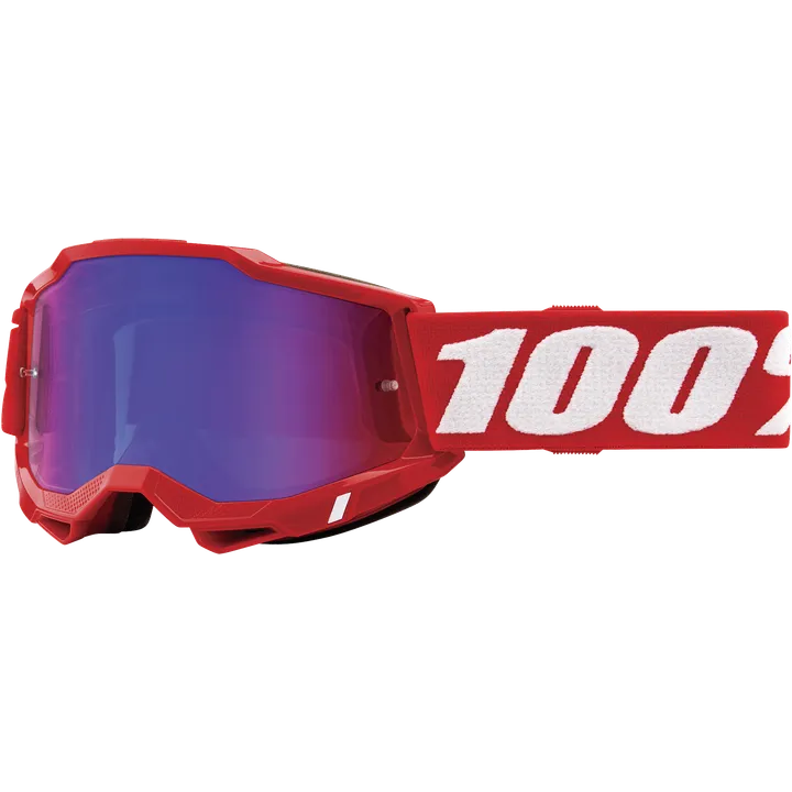Goggle Accuri 2 Neon Red - Mirror Red/Blue