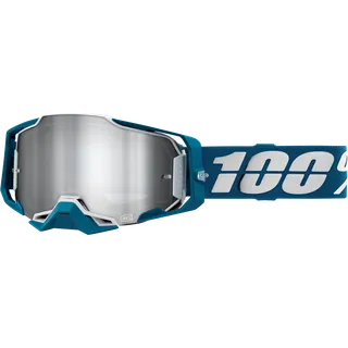 Armega Goggle Oversized Deep Red - Mirror Silver