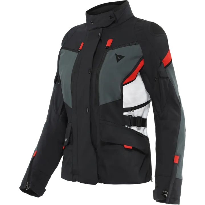 Damen Gore-Tex Jacke CARVE MASTER 3 schwarz-ebony-rot