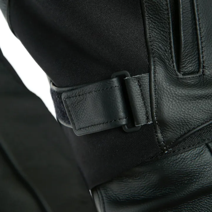 SPORT PRO Cuir veste noir-blanc
