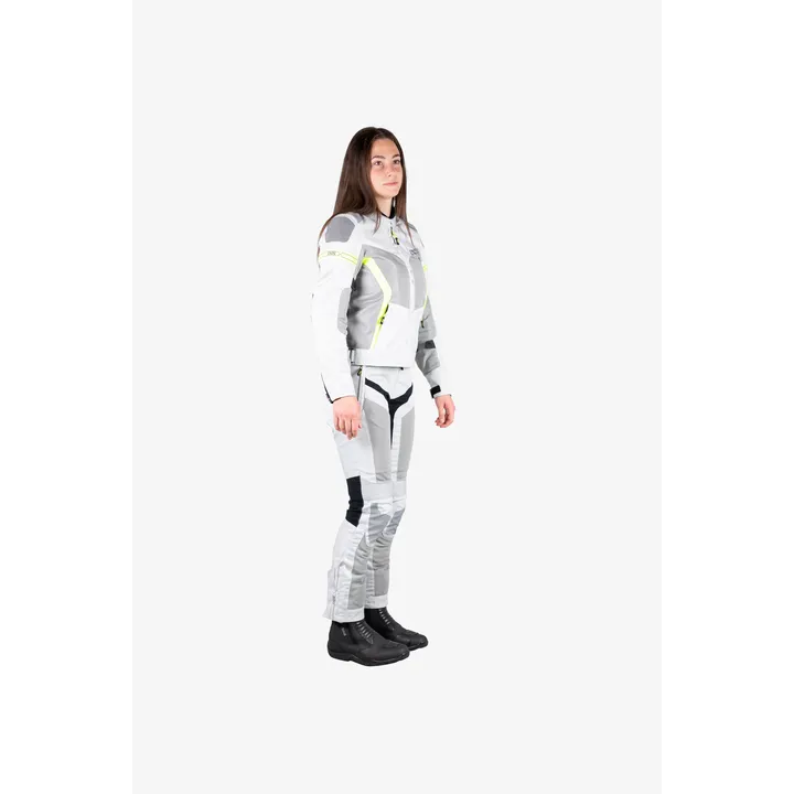 Sport Damen Jacke Trigonis-Air hellgrau-grau-neon gelb