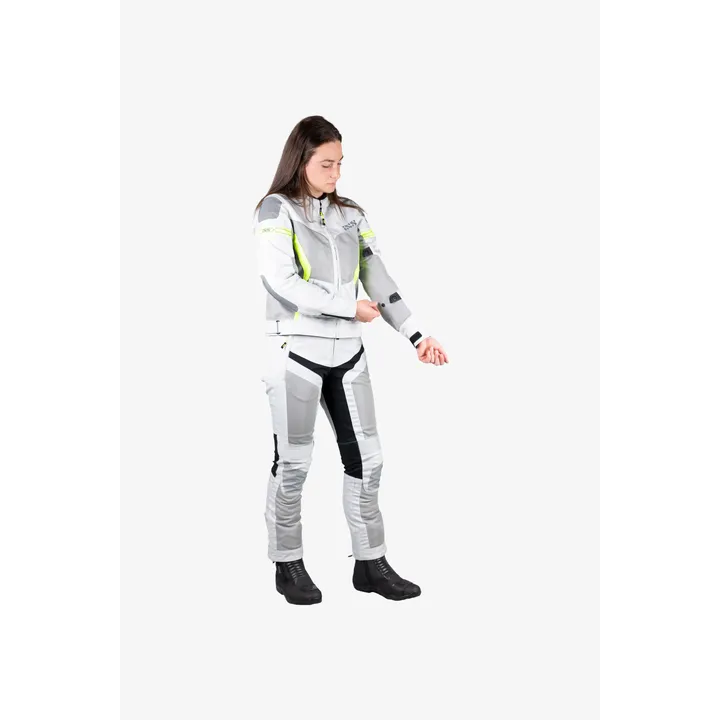 Sport Damen Jacke Trigonis-Air hellgrau-grau-neon gelb