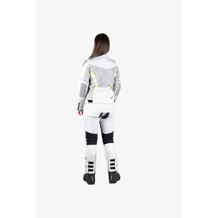 Sport Damen Jacke Trigonis-Air hellgrau-grau-neon gelb