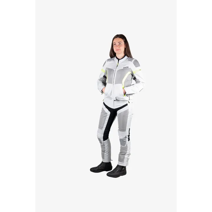 Sport Damen Jacke Trigonis-Air hellgrau-grau-neon gelb