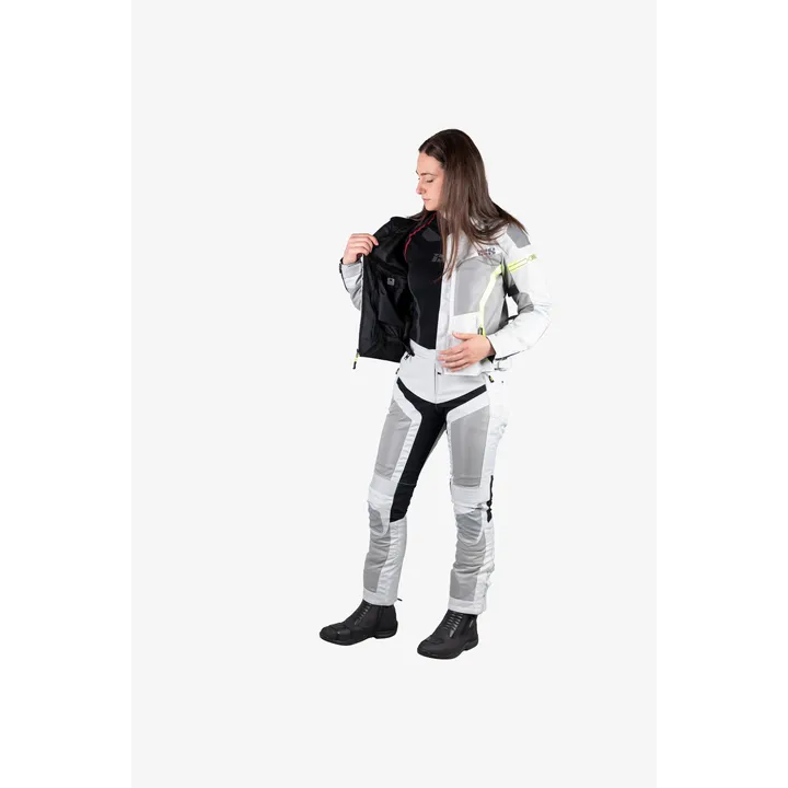Sport Damen Jacke Trigonis-Air hellgrau-grau-neon gelb