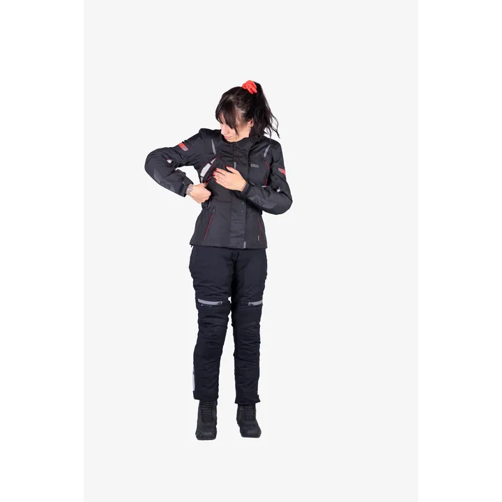 Tour Damen Jacke Liz-ST schwarz-rot