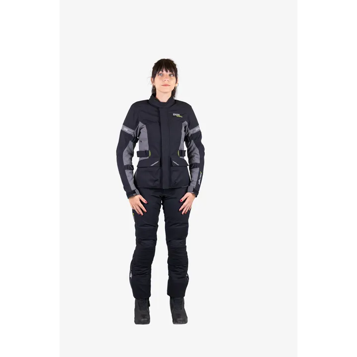 Jacke Damen Tour Jacke Laminat-ST-Plus schwarz-grau