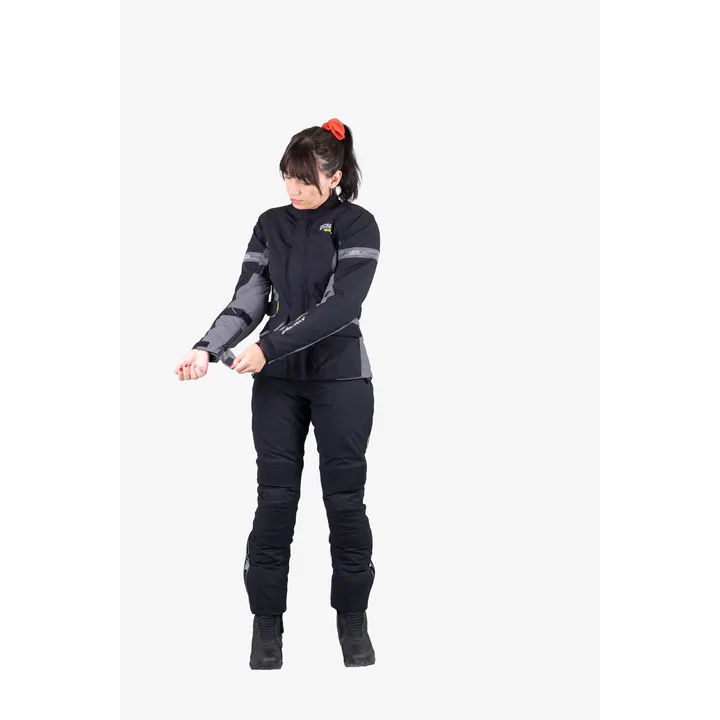 Jacke Damen Tour Jacke Laminat-ST-Plus schwarz-grau