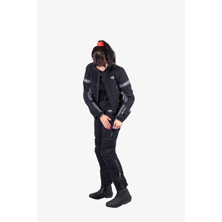 Jacke Damen Tour Jacke Laminat-ST-Plus schwarz-grau