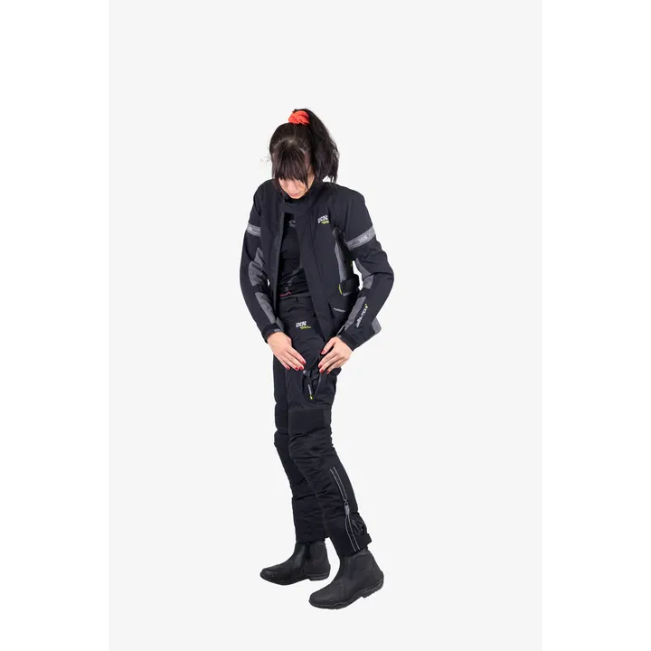 Jacke Damen Tour Jacke Laminat-ST-Plus schwarz-grau