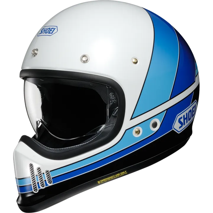 Integralhelm EX-Zero-Equitation TC-11 weiss-blau-schwarz
