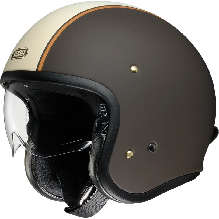 Casque Jet J-O Carburettor TC-10 mat-brun-beige