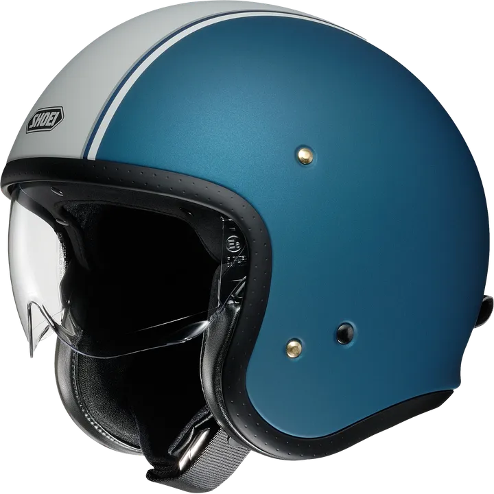 Casque Jet J-O Carburettor TC-2 mat-bleu-gris