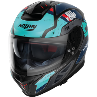 Integralhelm N80-8 Starscream N-Com #37 matt-türkis-schwarz