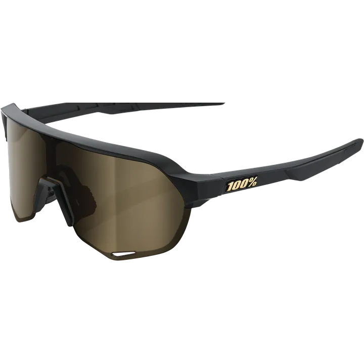 Brille S2 Matte Black-Soft Gold Mirror Lens
