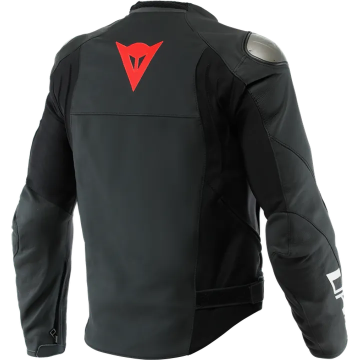 Lederjacke Sportiva schwarz matt-schwarz