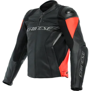 Lederjacke Racing 4 grau-schwarz