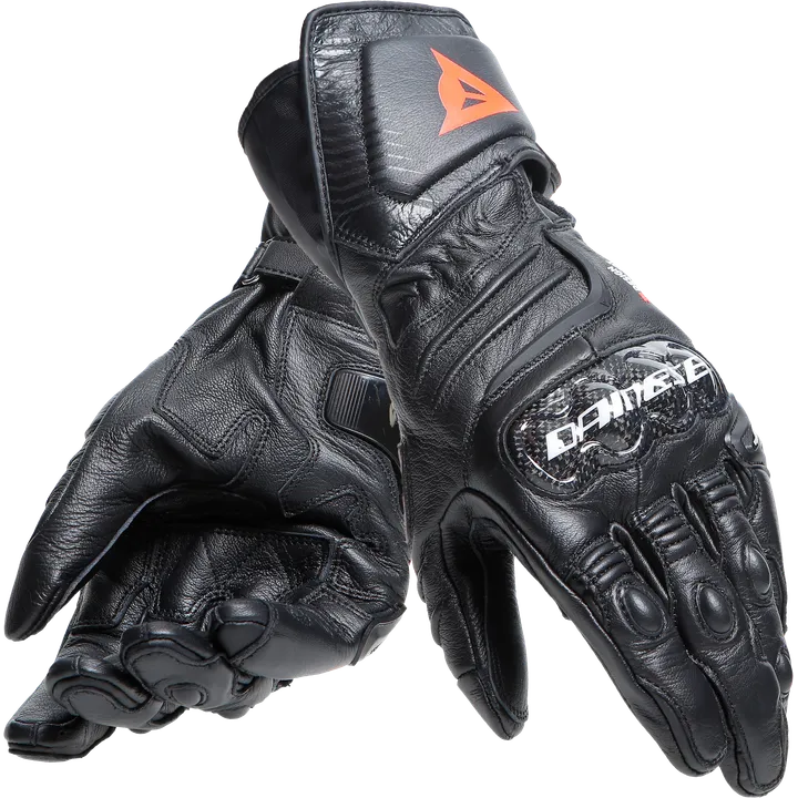 Lederhandschuhe Carbon 4 Lang schwarz