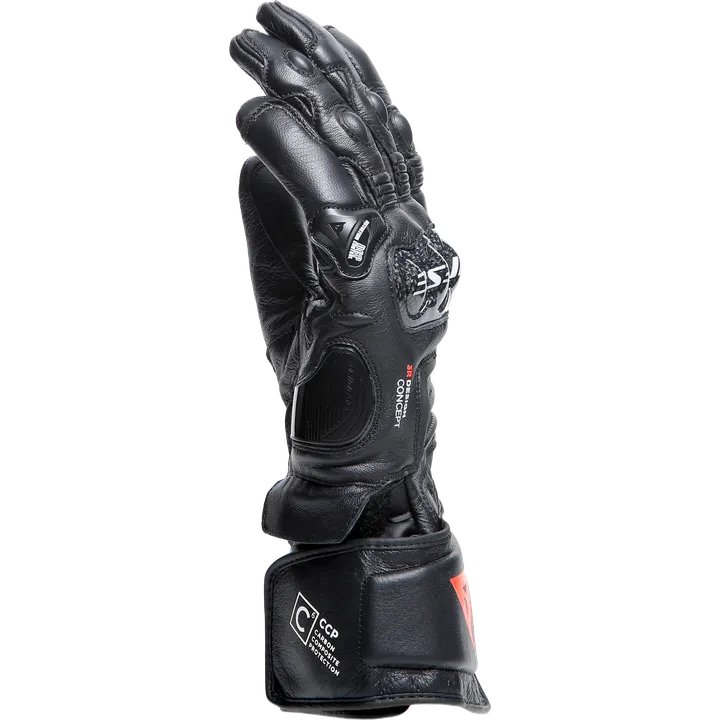 Lederhandschuhe Carbon 4 Lang schwarz