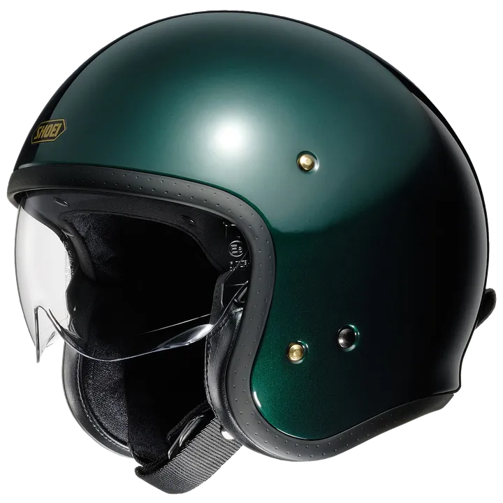 Casque jet J-O Uni vert