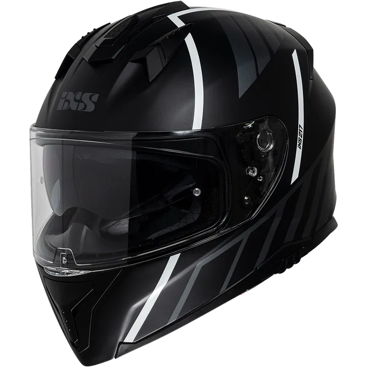 Casque intègrale iXS217 2.0 noir mat-blanc