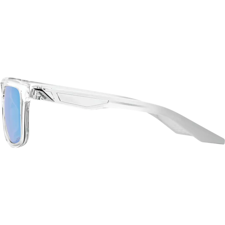 Lunettes Blake Polished Crystal Haze-HiPER Blue Multilayer Mirror Lens