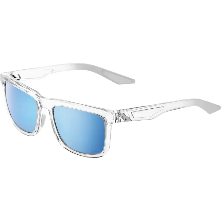 Lunettes Blake Polished Crystal Haze-HiPER Blue Multilayer Mirror Lens