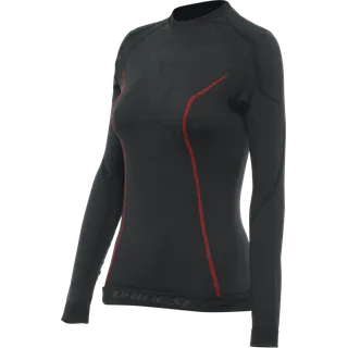 Femmes Maillot fonctionnel LS Thermo noir-rouge