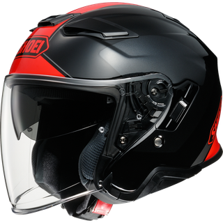 Casque jet J-Cruise II Adagio TC-1 noir-rouge-argent