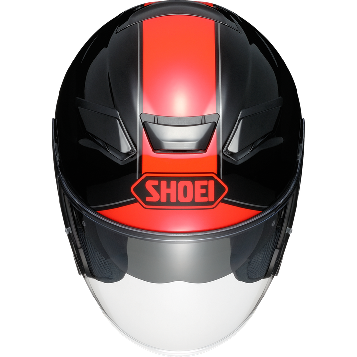 Casque jet J-Cruise II Adagio TC-1 noir-rouge-argent