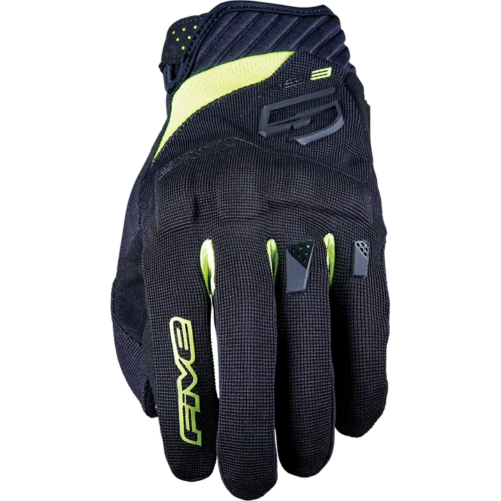 Gants RS3 EVO noir-fluo jaune
