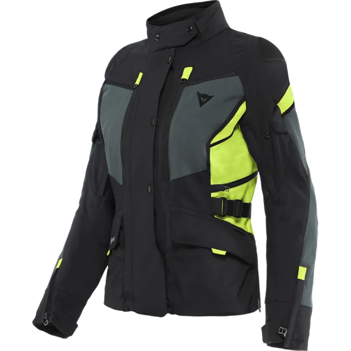 Damen Gore-Tex Jacke CARVE MASTER 3 schwarz-ebony-fluo gelb