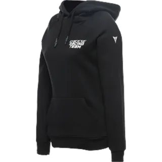 Damen Hoodie Racing schwarz-weiss