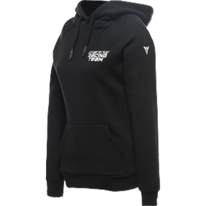 Damen Hoodie Racing schwarz-weiss