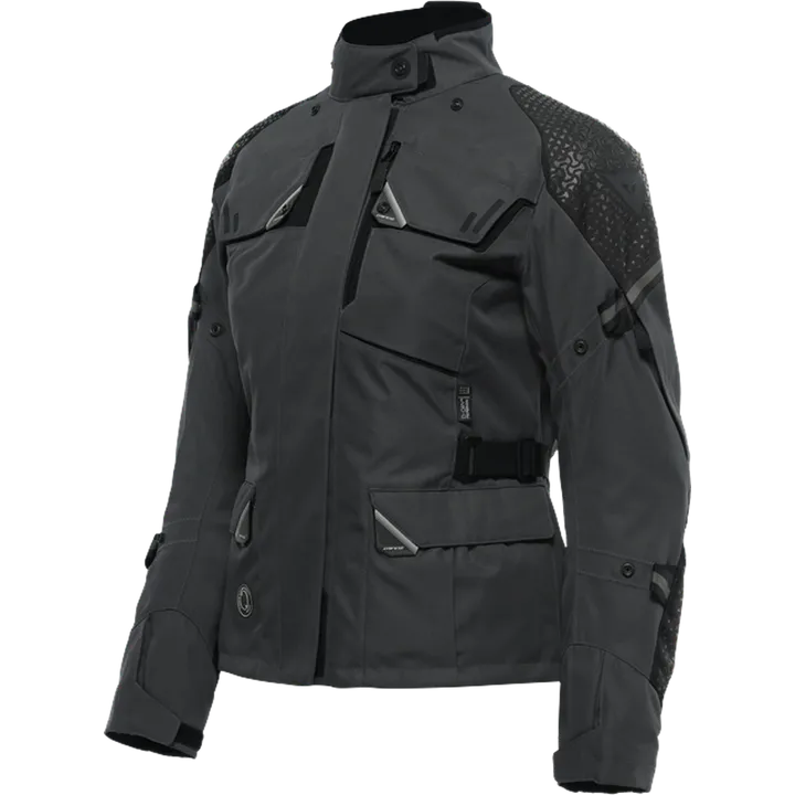 Femmes D-Dry Veste Ladakh 3L gris-noir