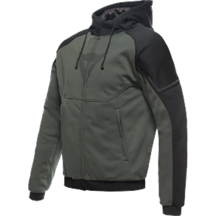 Hoodie Full Zip Daemon-X Sécurité vert-noir