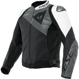 Lederjacke Sportiva schwarz matt-schwarz