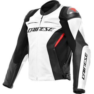 Lederjacke Racing 4 grau-schwarz