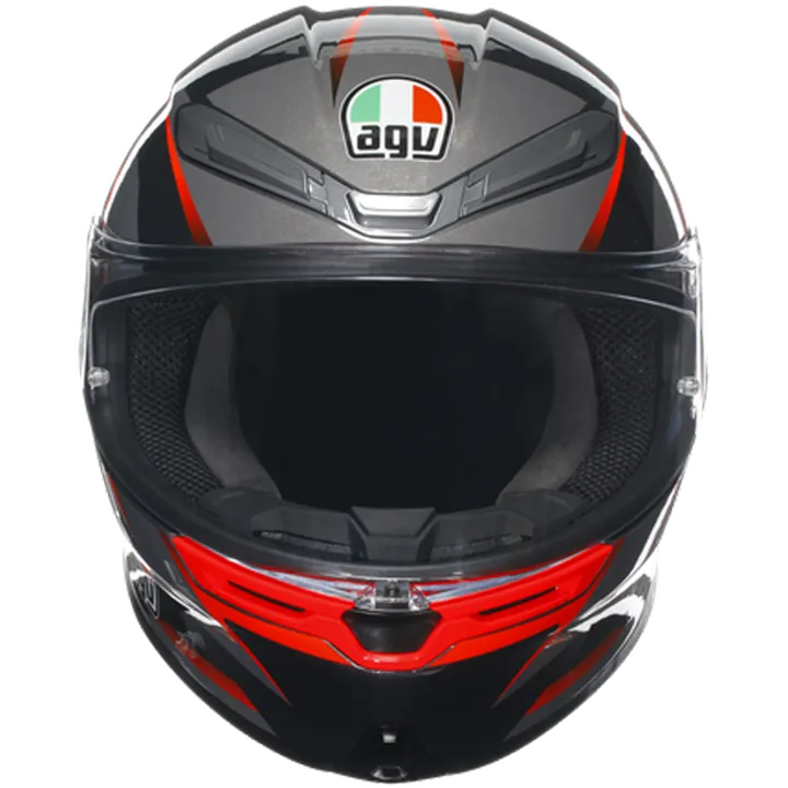 Integralhelm K6 S Multi Slashcut schwarz-grau-rot