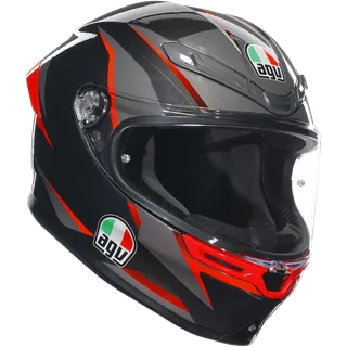 Integralhelm K6 S Multi Slashcut schwarz-grau-rot