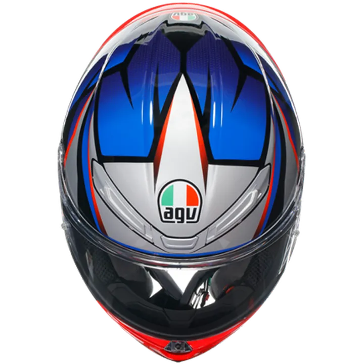 Casque intégral K6 S Multi Slashcut noir-bleu-rouge