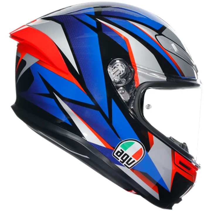 Casque intégral K6 S Multi Slashcut noir-bleu-rouge