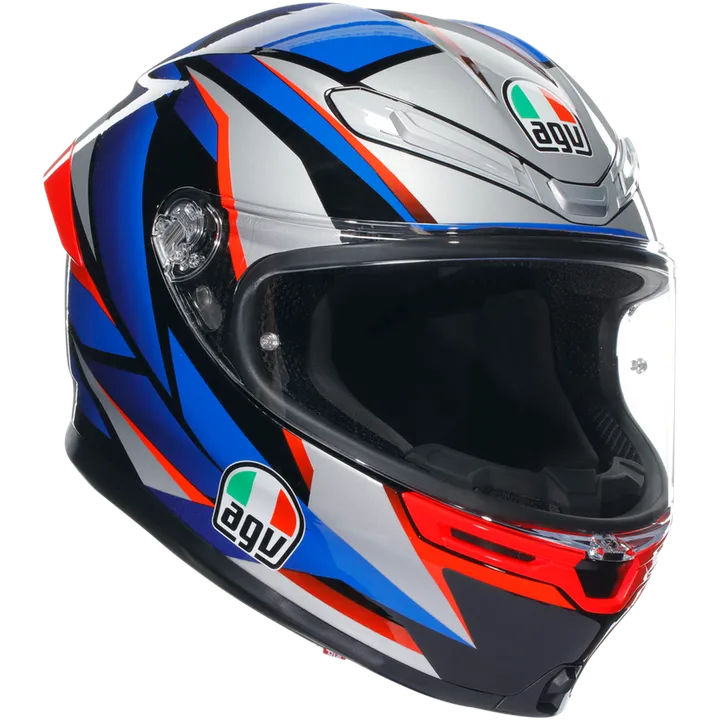 Casque intégral K6 S Multi Slashcut noir-bleu-rouge