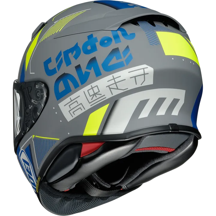 Casque intégral NXR2 Accolade TC-10 gris mat-fluo jaune